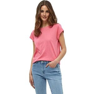 Minus Dames Leti T-shirt, roze flamingo, XL
