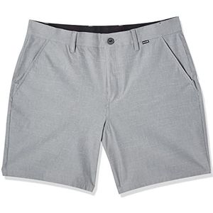Hurley Heren Dri Cole Stretchband 19' bermuda shorts, steengrijs, 38
