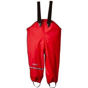 CareTec Uniseks regenbroek voor kinderen, Pu W/O fleece regenbroek, rood, 128 cm