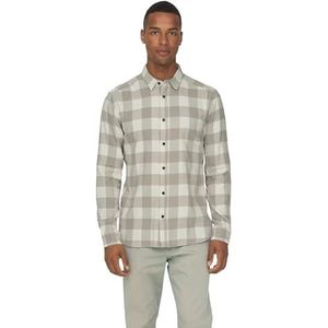 ONLY & SONS Herenhemd, slimfit, hemdkraag, wit, S