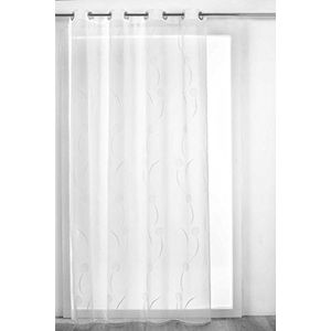 HomeMaison gordijn Osaka Esprit Floral, polyester, wit, 260 x 140 cm