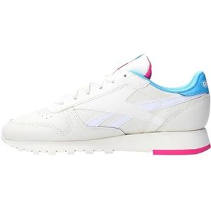 Reebok dames Classic Leather Sneaker ,CHALK/BOLCYA/LASPIN,41 EU