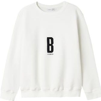 NAME IT - NKMONSLO - Sweatshirt - Zwart / Wit