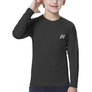 MEETWEE Kids UV Shirt Lange Mouw Zwemshirt Zwemshirt Lange SPF 50+ Zonbescherming Top Rashguard Zwemkleding Sneldrogend