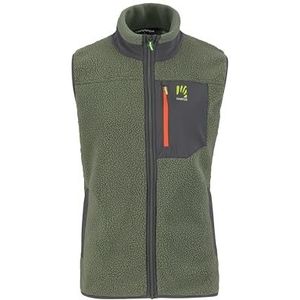 KARPOS 2531045-024 80'S Fleece Vest Lange Mouwen Heren Tijm/Zwart Zand Maat XL