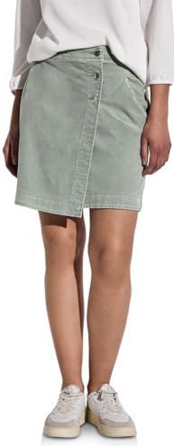 STREET ONE Cordrock in wikkellook, Dusty Milky Green, 40W DE