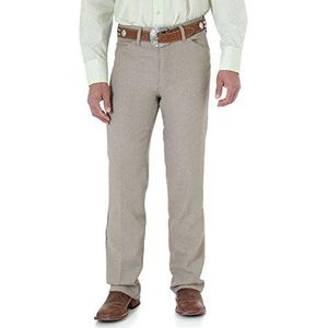 Wrangler Men's Wrancher Dress Jean, Heather Tan 31x32