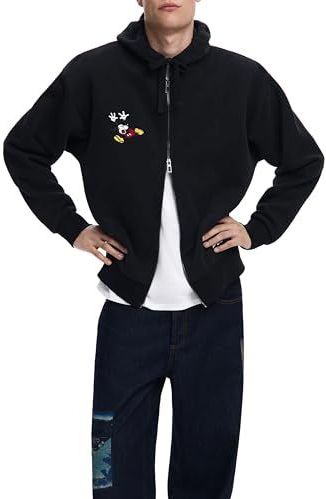 Hoodie - Zwart - Mickey Mouse - Met Ritssluiting