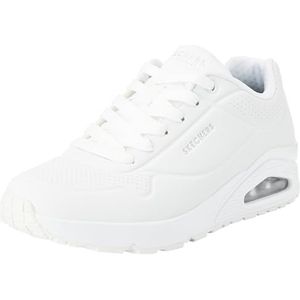 Skechers Uno - Stand on Air Sneaker heren, White Durabuck Mesh, 42.5 EU