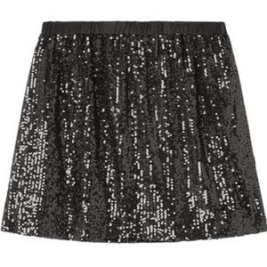 SPRINGFIELD Sequins Short Shirt, zwart, 11-12 meisjes en jongens