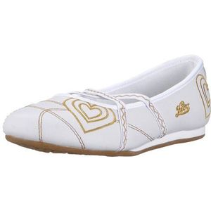 Lico Gina 1500, meisjes ballerina's, wit, 34 EU