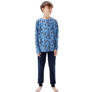 Bestseller A/S Jongens NKMNIGHTSET Snowboard NOOS pyjama, Riviera, 98/104, Riviera, 98/104 cm