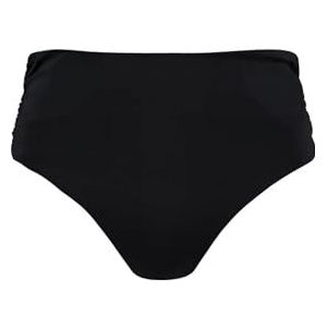 Barts Vrouwen Solide Hoge Taille Slips Bikini, Zwart, 38
