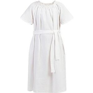 Scabbo Meisjes (Kids) lange jurk met korte mouwen 82933814, wit, 140, wit, 140 cm