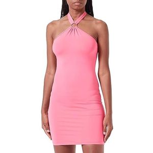 Clotth Effen damesjurk met vest, Rose Red-s, S