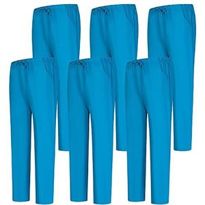 MISEMIYA - Verpakking met 6 stuks, uniseks, elastisch, uniformen, medische uniformen, turquoise 68, XS