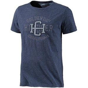 Tommy Hilfiger Heren T-shirt, Blau (249 Patriot Blue Heather), 50 NL