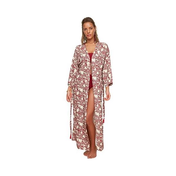 Kleding Dameskleding Pyjamas & Badjassen Jurken Kimono 8 stuks Lot Kimono Badjas Lange Jurk Jurk Maxi Mooie Print Strandjurk Bikini Coverup Comfort Wear Stof 100% Katoen 