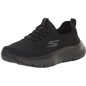 Skechers Go Walk Flex Lucy voor dames, Zwart/Zwart, 38.5 EU