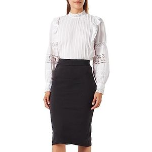 Sidona Dames gebreide midirok 10430501, antraciet, L, antraciet, L