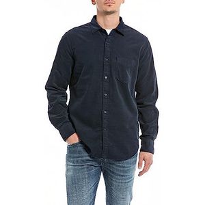 Replay Herenhemd regular fit, 971 Night Blue, S