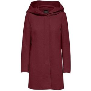 Only Dames Onlsedona Light Coat OTW Noos Midi-jas met capuchon, Cabernet, xx_l, Cabernet, xx_l
