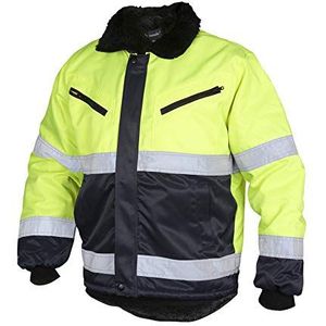 Top Swede 5616-12-06 Model 5616 Hi Vis Winterjas, geel/marine, Maat L