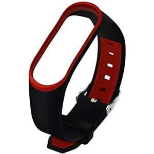 Hemobllo Compatibel met Mi Band 3 of 4 siliconen horlogebandje Sport Vervangingsbandje Horloge Accessoires SmartWatch Strap