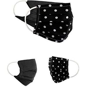 BaF Community-maskers Tieners Tieners Set van 2 Unisex Geïmproviseerd masker Omkeerbaar mondbeschermer Masker Mond- en neusbescherming Omkeerbaar masker Motief Katoen BCI Wasbaar 14 cm breed