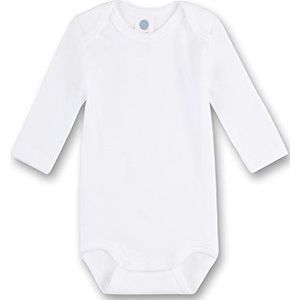 Sanetta Body met lange mouwen | Hoogwaardige en duurzame body voor baby's van biologisch katoen. Baby Body, wit, 74 cm