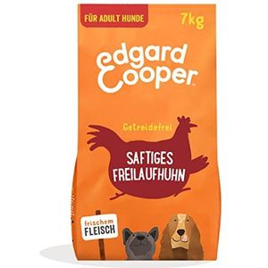 Edgard & Cooper Hondenvoer Droog graanvrij hond volwassen natuurlijk 7 kg kip met veel vers vlees, smakelijk en evenwichtig voedsel