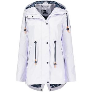 Geographical Norway Briato Lady Witte Parka voor dames, Wit, XL