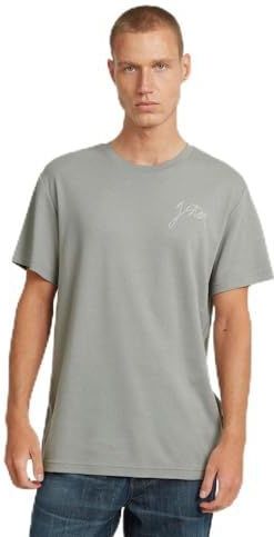 G-STAR Script R T T-shirt, grijs (Wild Dove D26823-d976-g283), XS, Heren, grijs (Wild Dove D26823-d976-g283), XS