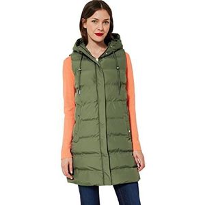 Street One Dames A220130 gewatteerd vest, vetiver green, 36 Vetiver Groen, 36