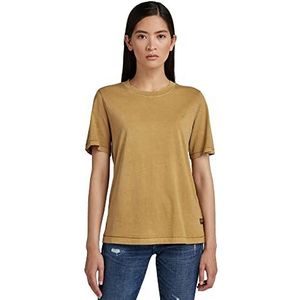 G-STAR RAW Dames Regular Fit T-shirt Overdyed Tops, Bruin (Fennel Seed Gd D19904-b059-c985), XXS