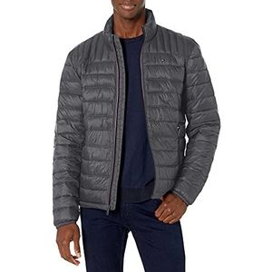 Tommy Hilfiger Ultra Loft opvouwbare donsjack voor heren alternatieve jas, houtskool, M
