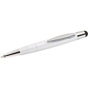 Wedo 26115000 Touchpen Mini 2-in-1 (geleidende styluspen, 10 cm) wit
