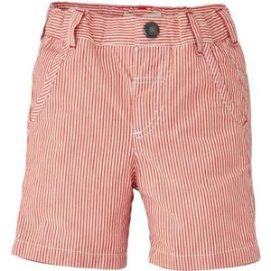 Bourget Jeans gestreept, shorts voor baby's en jongens - rood - 24 mois