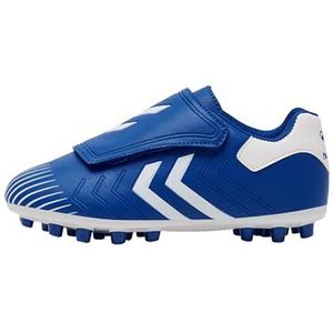 hummel Hattrick Mg Jr Football Shoe voor kinderen, uniseks, blauw, 35 EU