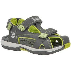 Timberland Madriver Clsd Toe sandalen voor jongens, Grau Donkergrijs met Groen, 26 EU