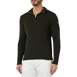 Schott NYC Pullover/sweater voor heren, donkerkaki, 3XL