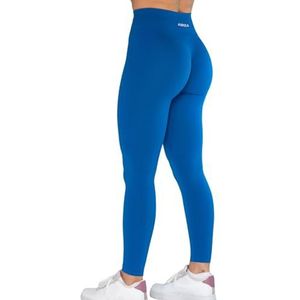 Aurola Workout-leggings voor vrouwen en meisjes, naadloze scrunch-panty, buikcontrole, fitnessstudio, fitness, sport, actieve yogabroek, Lapis Blue, S
