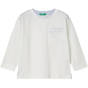 United Colors of Benetton T-shirt voor kinderen en jongeren, Wit, 18 mesi
