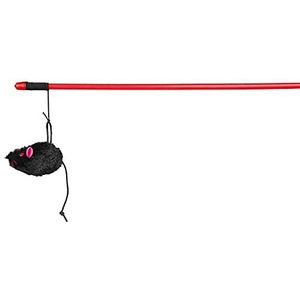 Trixie Speelstang met pluche muis, 100 cm (diverse kleuren)