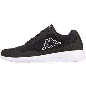 Kappa Follow XL Sneakers voor volwassenen, uniseks, Zwart Zwart Wit 1110, 40 EU
