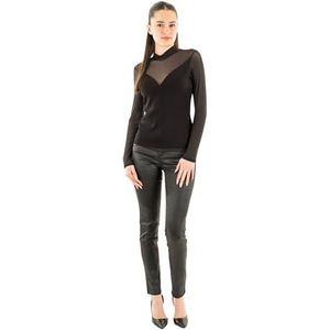 Morgan - Semi-transparante Top - Zwart - Dames