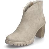 Rieker - Y2553 - Enkellaarsjes - Beige - Blokhak 7,4 cm