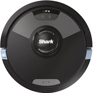 Shark AI Ultra RV2600WDEU Robotstofzuiger, 2-in-1, tot 110 minuten looptijd, ultrasoon afvegen, zelfreinigende borstelrol, wifi-app