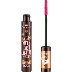 essence LOVE IT A CHOCO' LOT! lash WITHOUT LIMITS BRUINE EXTREME LENGTHENING & VOLUME MASCARA, langhoudend (13ml)