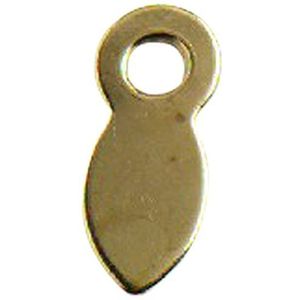 Merriway BH02340 knoppen voor het vasthouden van de achterwand in de fotolijst, groot gegalvaniseerd messing, wit, 15 stuks